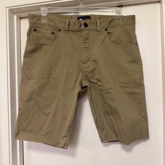 Nike Other - Nike SB cutoff shorts - size 36 - khaki